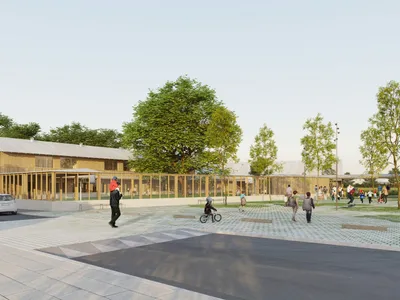 Groupe Scolaire Simone Veil et Salles Associatives Maurice Poujade à Orvault - Mabire Reich Architectes (2025)