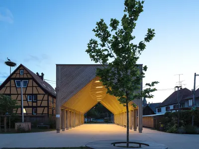 Halle et Cœur de village à Muttersholtz - Studiolada (2023)