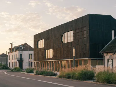 Maison de l'Innovation Numérique & Écologique (MINE) à Venarey-les-Laumes - Guillaume Ramillien Architecture (2024)