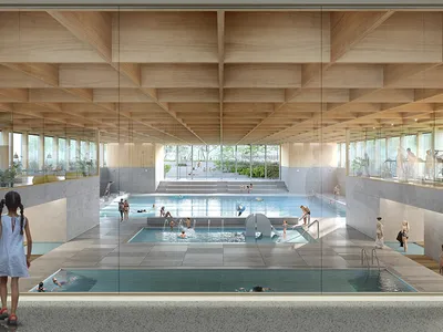 Complexe sportif îlot Kennedy à Lyon - a+ samueldelmas architectes, Tallandier Architectes Associés (2027)