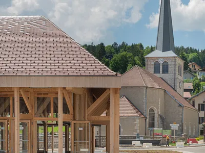 Halle polyvalente à Hopitaux-Neufs - Atelier Lâme (2021)