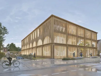 Gymnase et médiathèque à Carrières-sur-Seine - AAVP Architecture (2028)